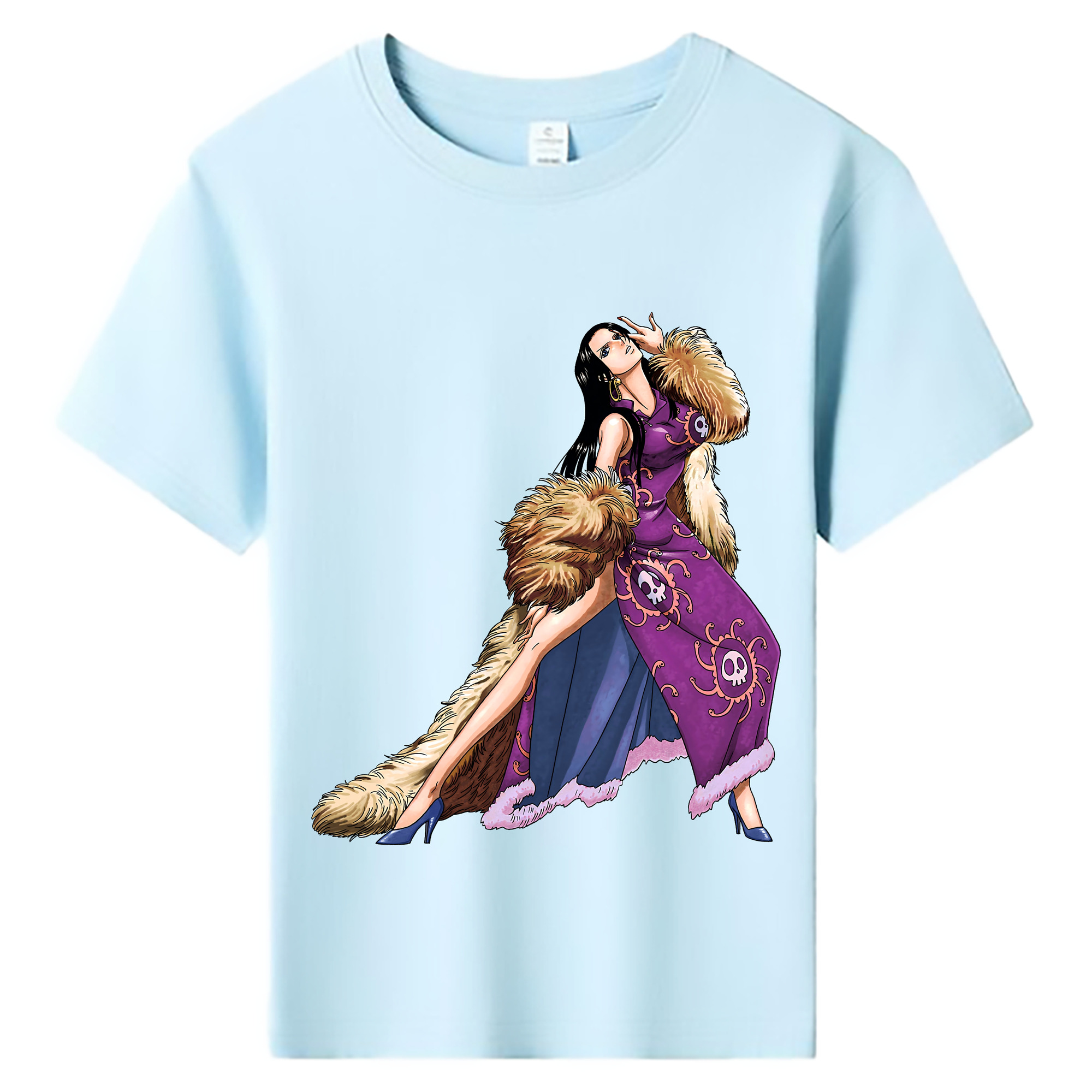 ワンピース ボア・ハンコック ONE PIECE Boa·Hancock 綿100％キッズTシャツ（フロントプリント）